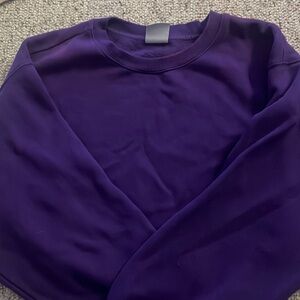 TNA cozy af purple crew neck